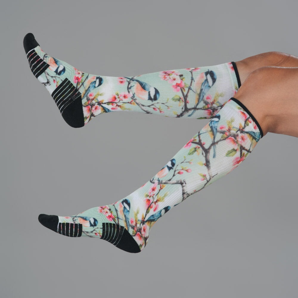 Chickadees Compression Socks